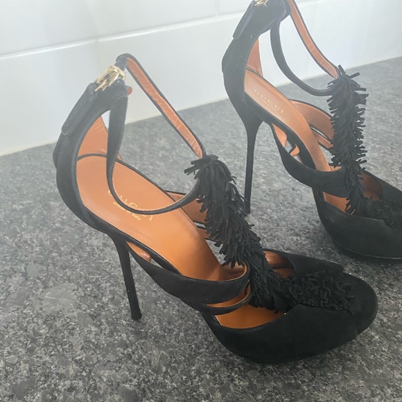 Gucci Youma Suede Heels - Picture 2 of 8